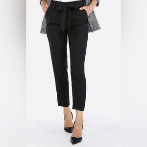 Express, black, high waisted, ankle dress pants.